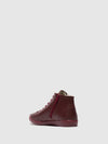 Lace-up Ankle Boots IBBI653SOF DK. RED W/Wool